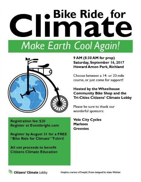 bike ride for climate poster